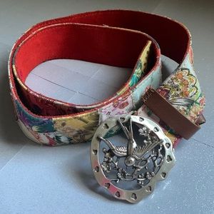 Lucky Brand Y2K Patchwork 34”Belt